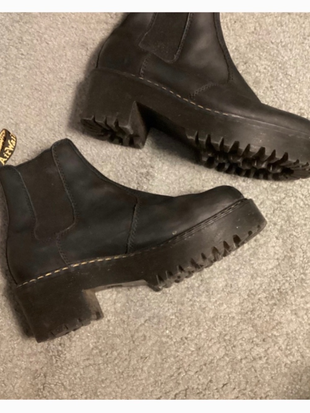 Dr. Martens Black Platform Chelsea Boots